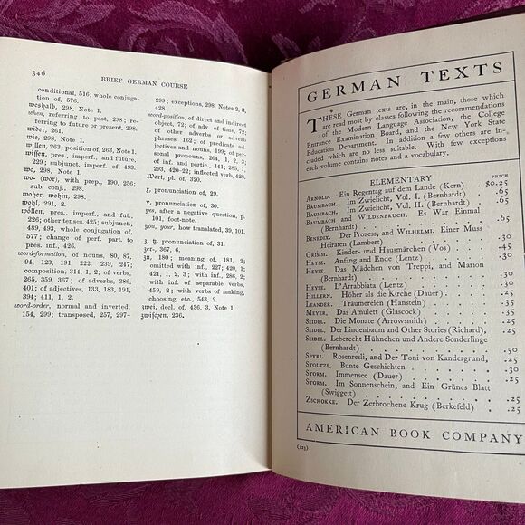 1904 Antique Book: A Brief German Course by Kayser and Monteser - Picture 9 of 12